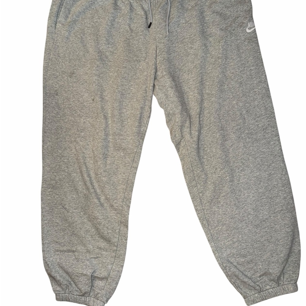 Nike Gray Track Joggers with Elastic Cuffs